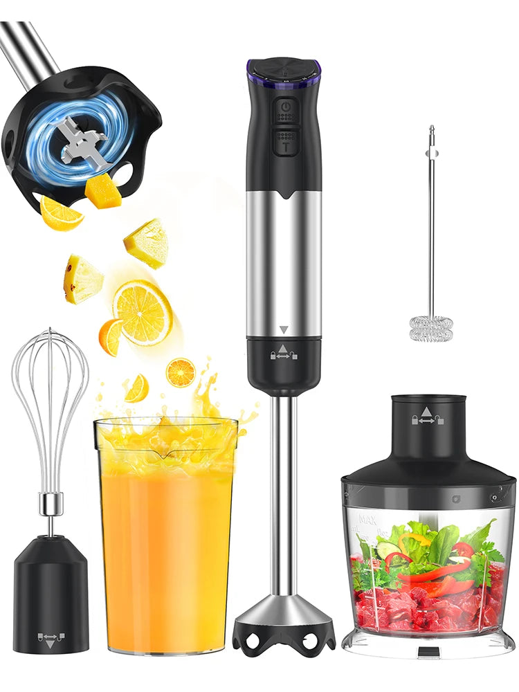 ZHIYU 1000W Electric Immersion Handheld Blender 5 in 1