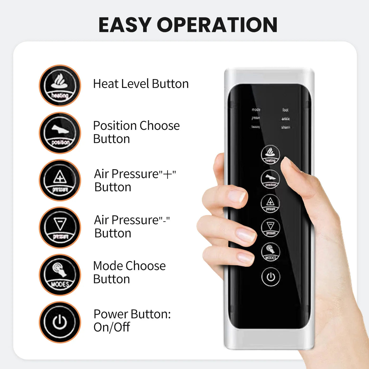 Leg Massager Machine Electric Foot Calf Massager Circulation