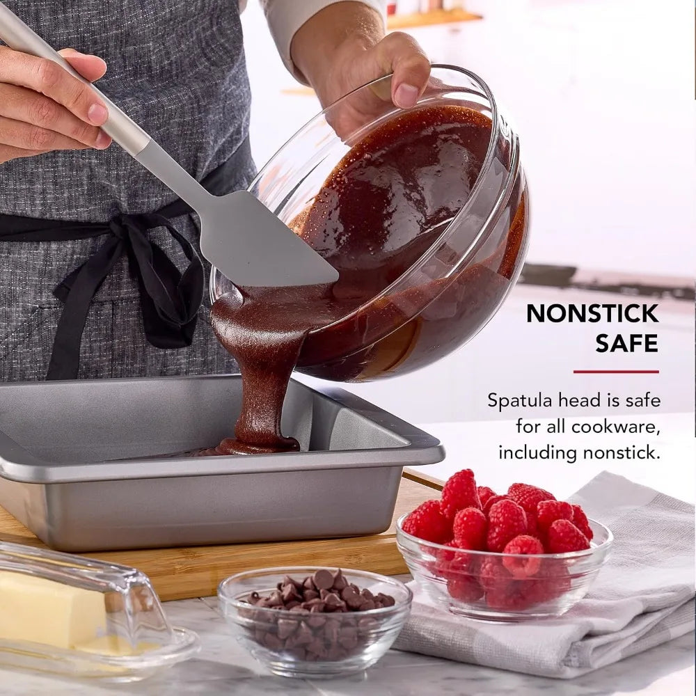 Scraper Spatula With Stainless Steel Handle Nonstick