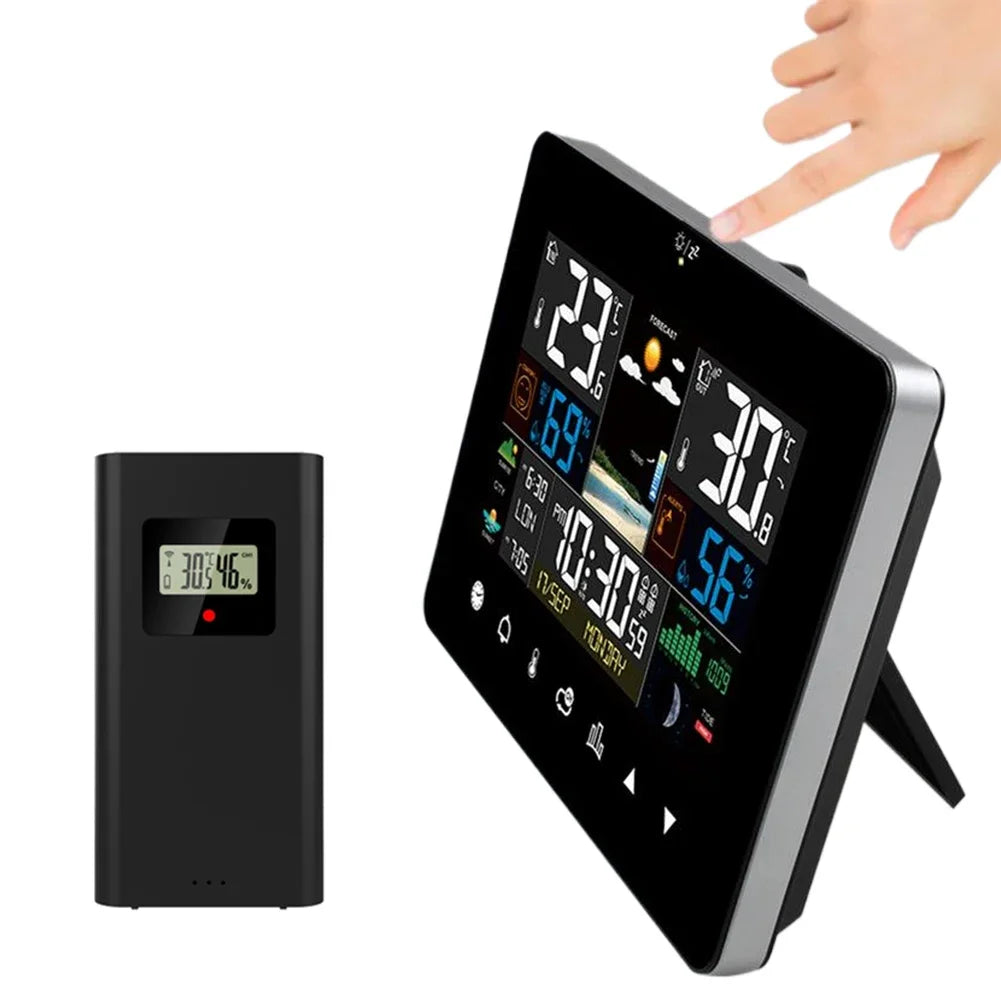 Wireless Weather Station With Atomic Clock Humidity And Air Pressure