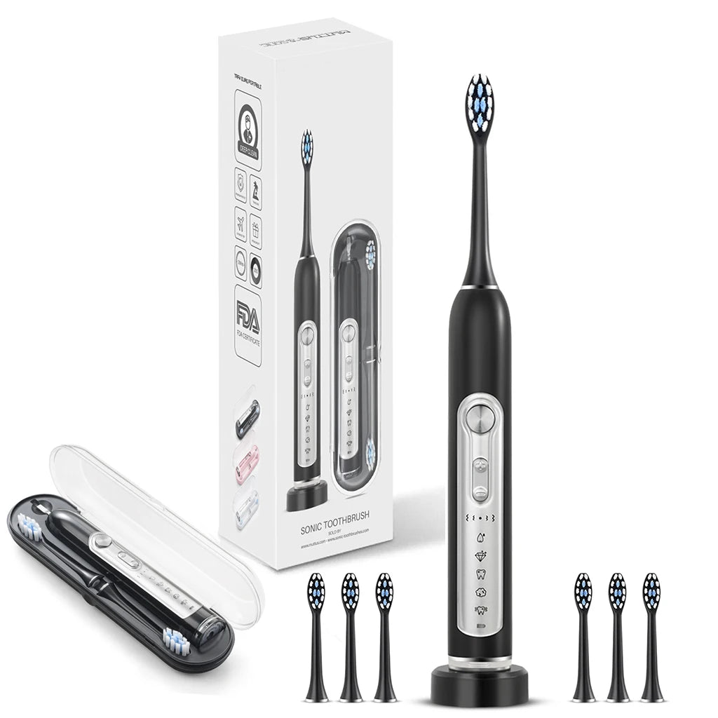 Subort S7 Super Sonic Electric Toothbrush IPX7 Waterproof ReplaceableHeads Advanced