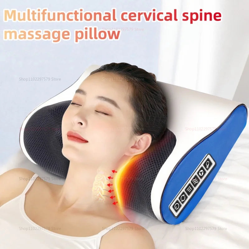 OLOEY Neck Massager With Heated Kneading Pillow For Back