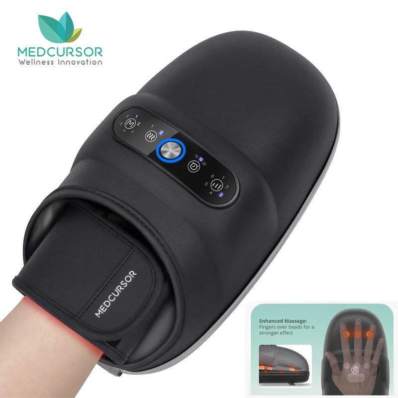 Wireless Hand Massager With Air Compression And Heat