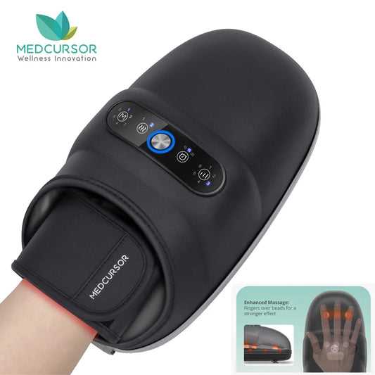 Wireless Hand Massager With Air Compression And Heat