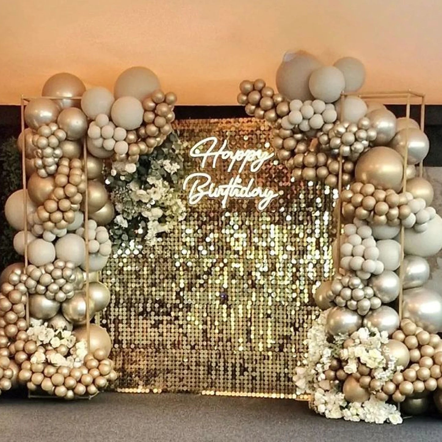 Zhejiang Glitter Wall Backdrop Panels 24 30 49 Pieces Decor