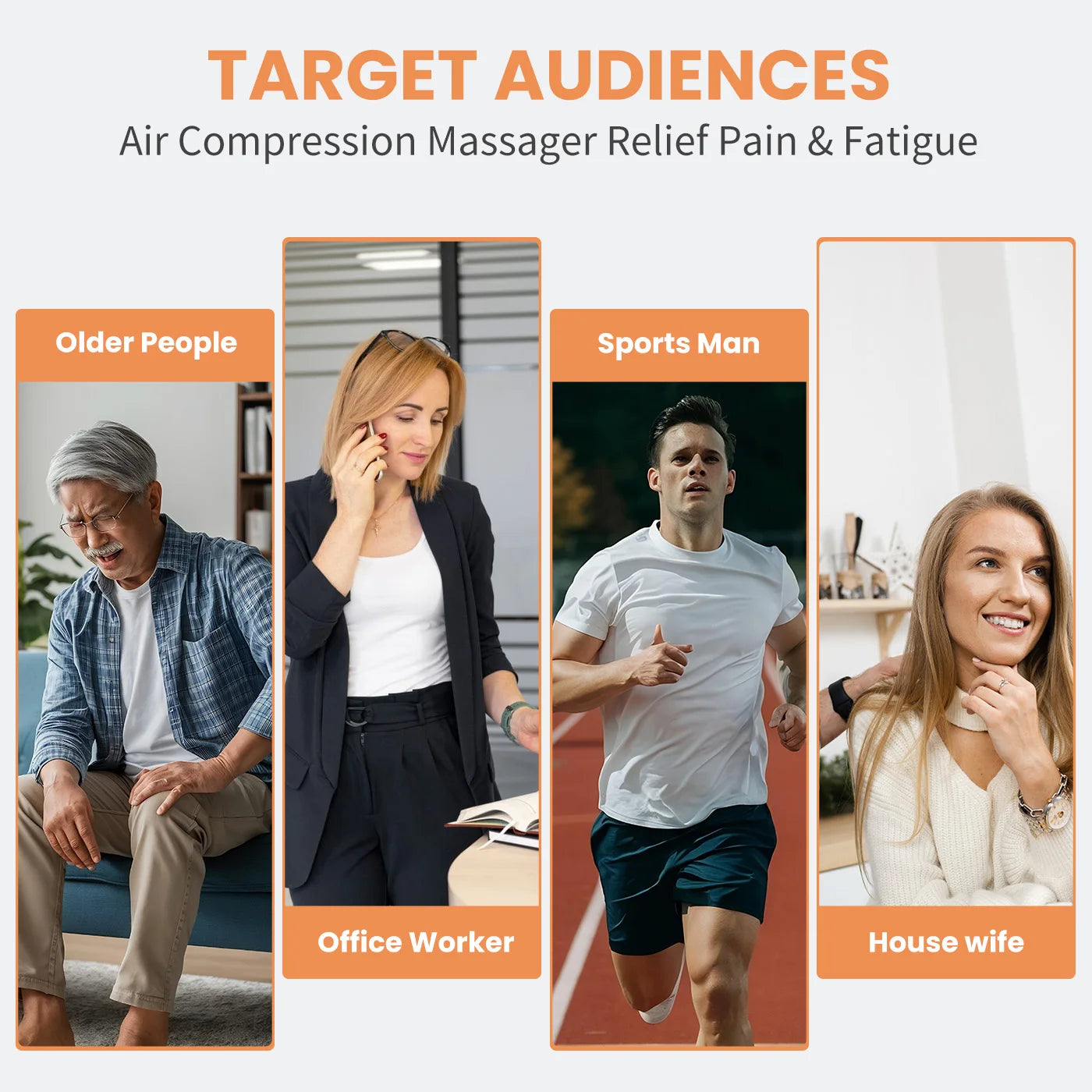 Leg Massager Machine Electric Foot Calf Massager Circulation