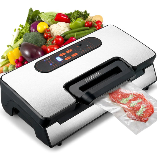 SucceBuy Vacuum Sealer Machine 90KPa 130W With Free Bags
