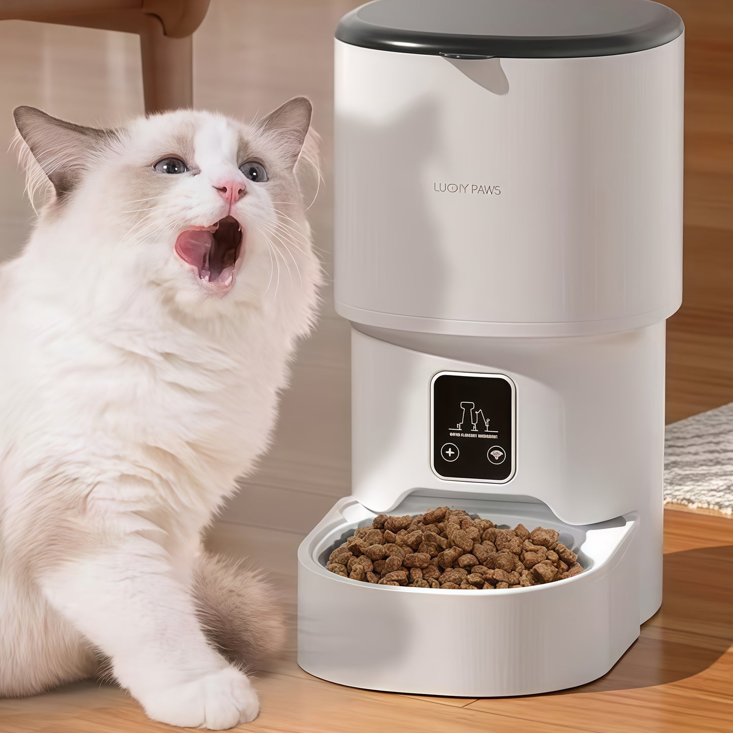 Smart WiFi Cat Feeder with App Control for Easy Feeding