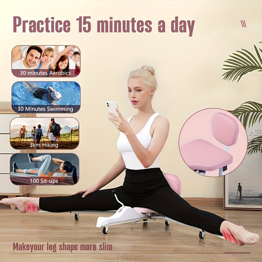 Adjustable 2-in-1 Leg Stretcher and Stool for Fitness